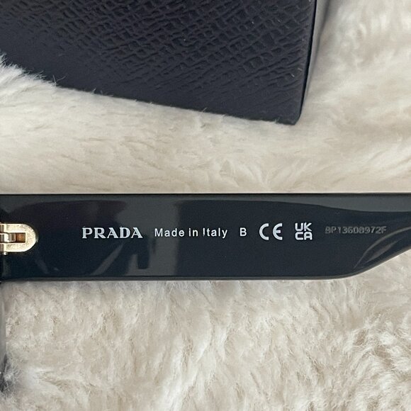 Prada SPR 13Y Havana Acetate Cat-Eye Women's Sunglasses - Picture 10 of 12